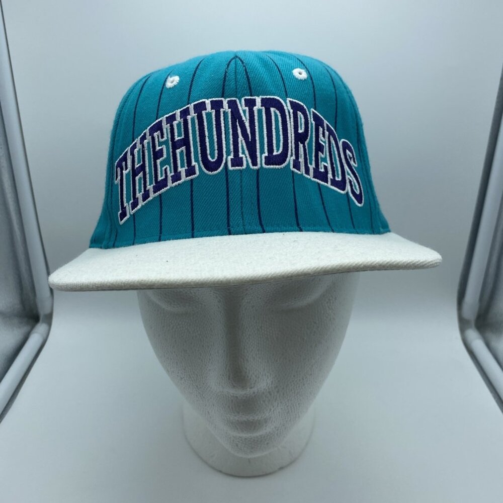 Thehundreds Teal Pinstripe Adjustable Baseball Cap Hat Snap-back